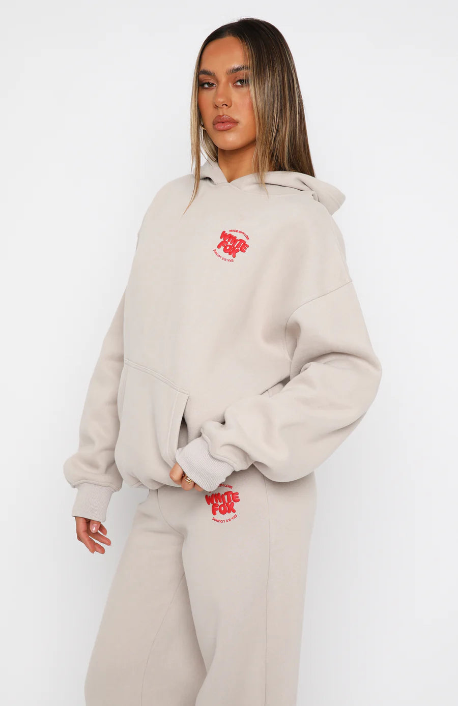 White Fox Hoodie + Sweats